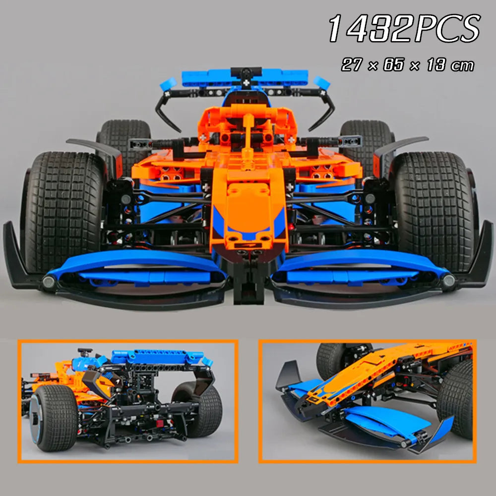 Blocos de Construção de Carro de Corrida F1 W14 E Formula City Speed Modelo de Veículo Esportivo Famoso Brinquedo de Assembleia Presente para Crianças