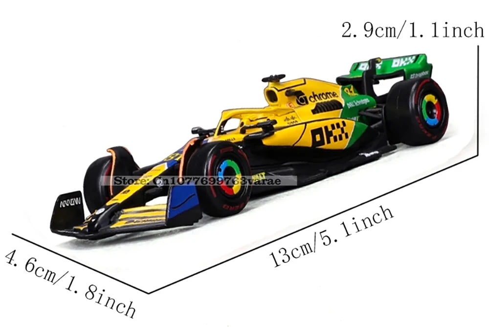 F1 Mclaren MCL38 Monaco Grand Prix Alloy Car Miniature Diecast Model #4 Lando Norris